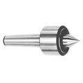 Qualtech Lathe Dead Center, Morse Taper Shank, 2 Taper, 0579 to 07 Point Diameter, 4316 Overall Length DEWX714-2HS